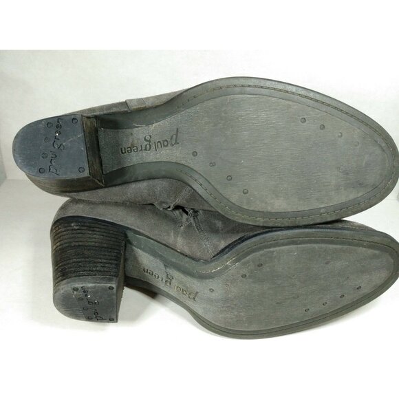 Paul Green Delgado Womens Gray Suede Block Heel Ankle Boots Booties US 8 Fits 9 - Picture 6 of 10